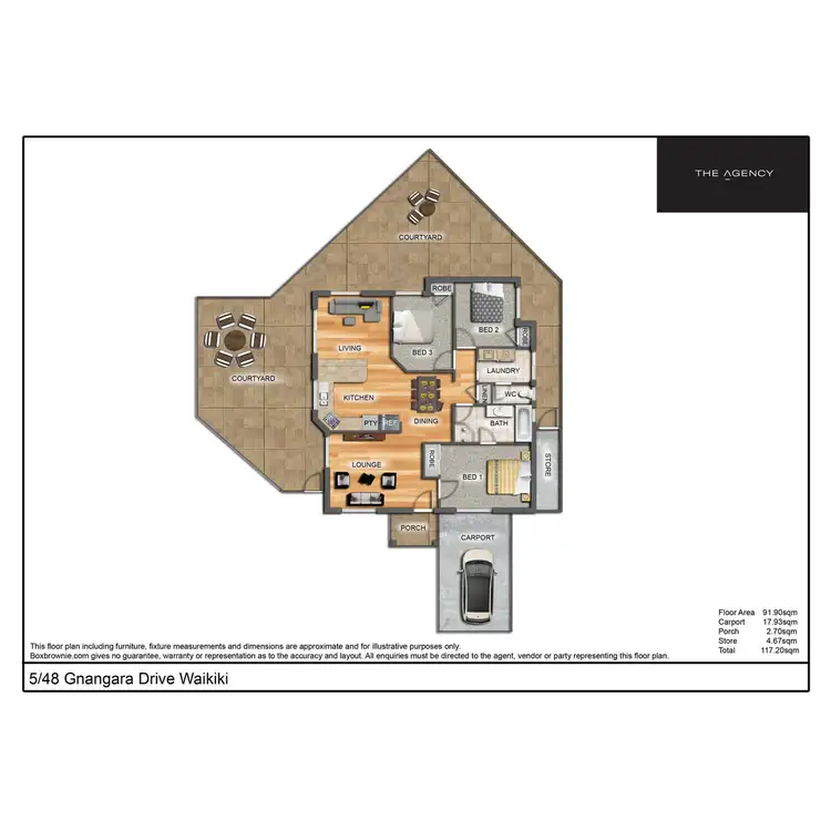 Floorplan of Homely house listing, 5/48 Gnangara Drive, Waikiki WA 6169
