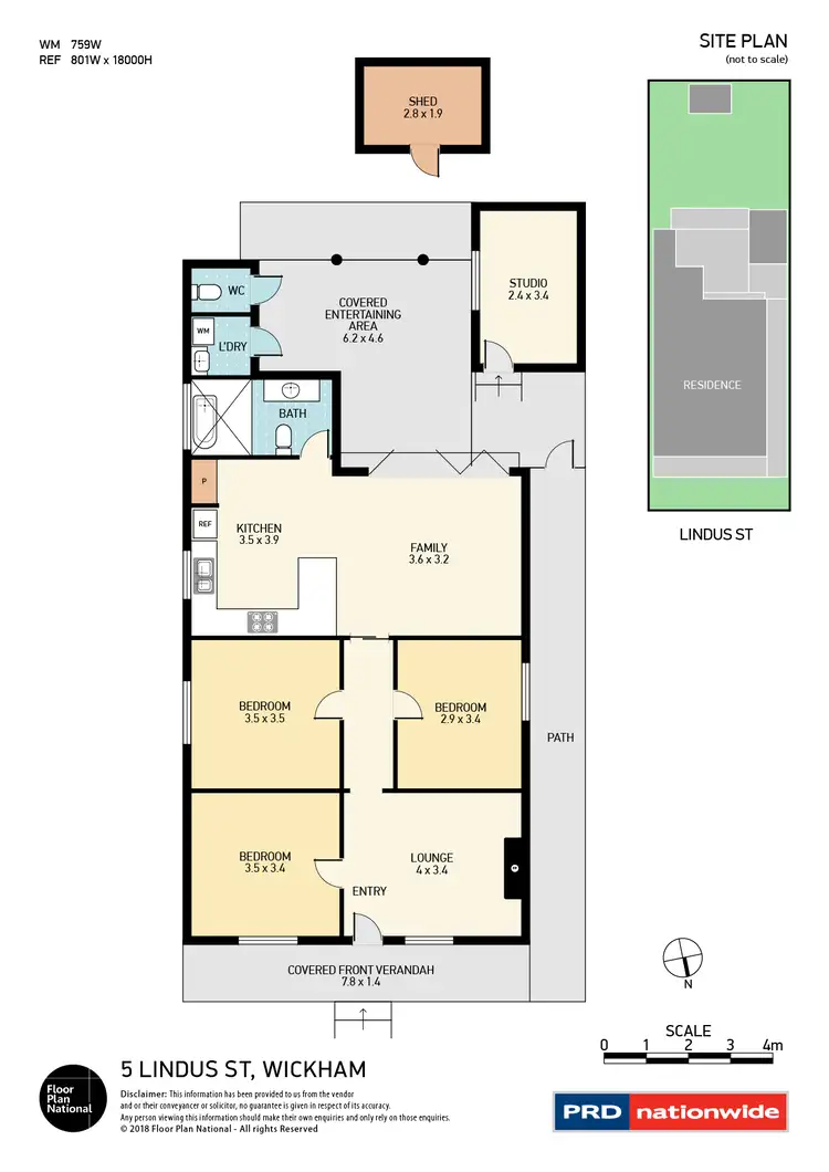 Floorplan of Homely house listing, 5 Lindus Street, Wickham NSW 2293