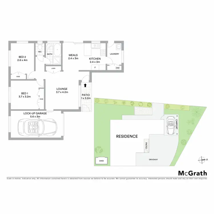 Floorplan of Homely semi-detached listing, 2/19 Arrowsmith Avenue, Alstonville NSW 2477