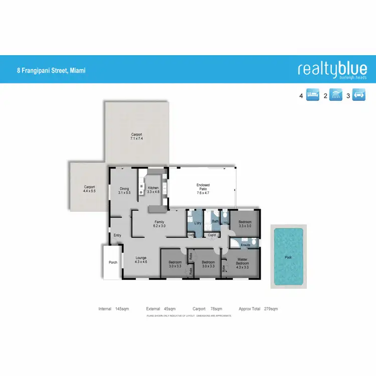 Floorplan of Homely house listing, 8 Frangipani Street, Miami QLD 4220