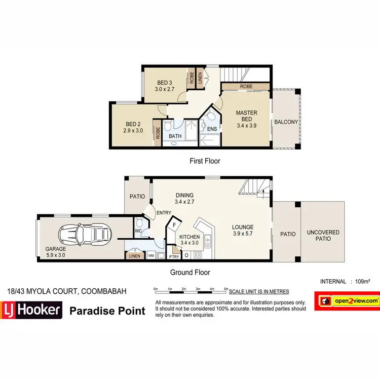 Floorplan of Homely townhouse listing, 18/43 Myola Court, Coombabah QLD 4216