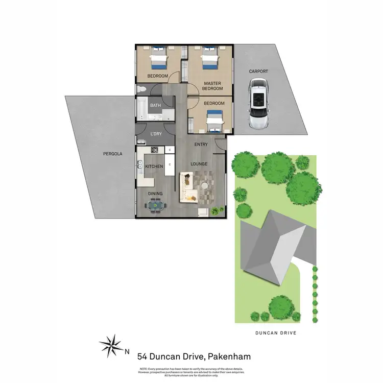 Floorplan of Homely house listing, 54 Duncan Drive, Pakenham VIC 3810
