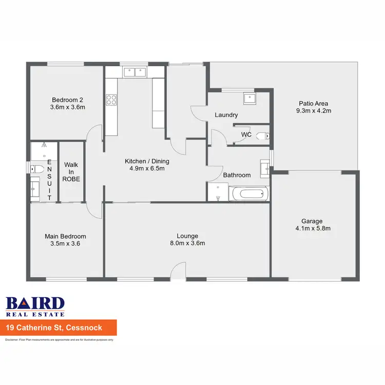 Floorplan of Homely house listing, 19 Catherine Street, Cessnock NSW 2325