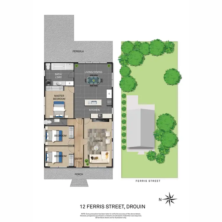 Floorplan of Homely house listing, 12 Ferris Street, Drouin VIC 3818
