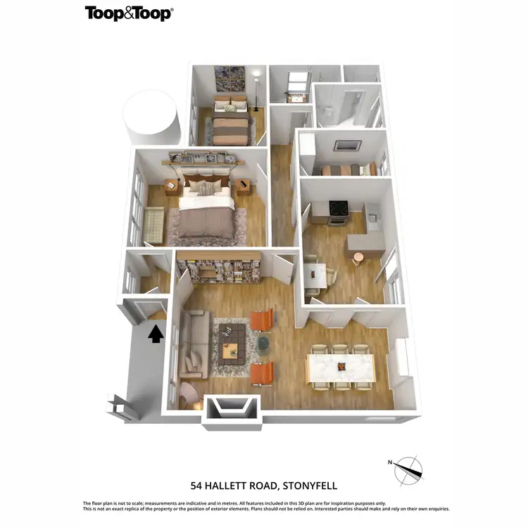 Floorplan of Homely house listing, 54 Hallett Road, Stonyfell SA 5066