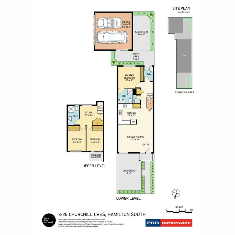 Floorplan of Homely townhouse listing, 3/26 Churchill Circuit, Hamilton South NSW 2303