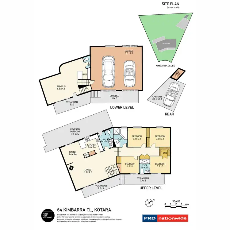 Floorplan of Homely house listing, 64 Kimbarra Close, Kotara NSW 2289