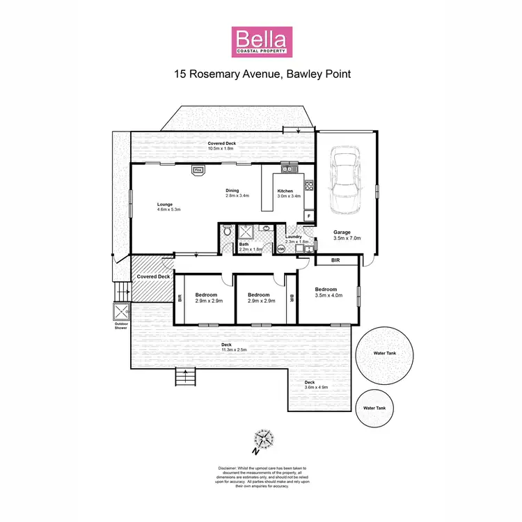Floorplan of Homely house listing, 15 Rosemary Avenue, Bawley Point NSW 2539