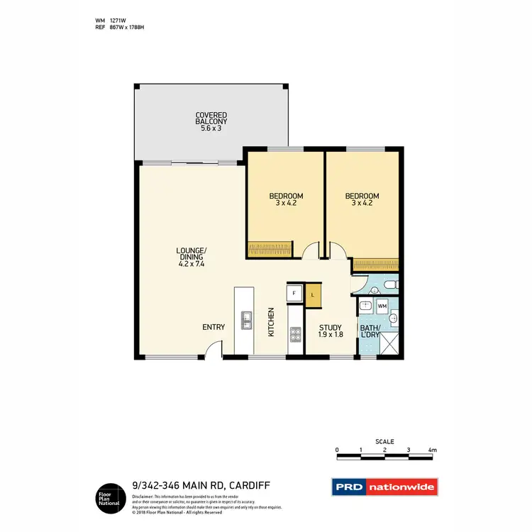Floorplan of Homely apartment listing, 9/342-346 Main Road, Cardiff NSW 2285