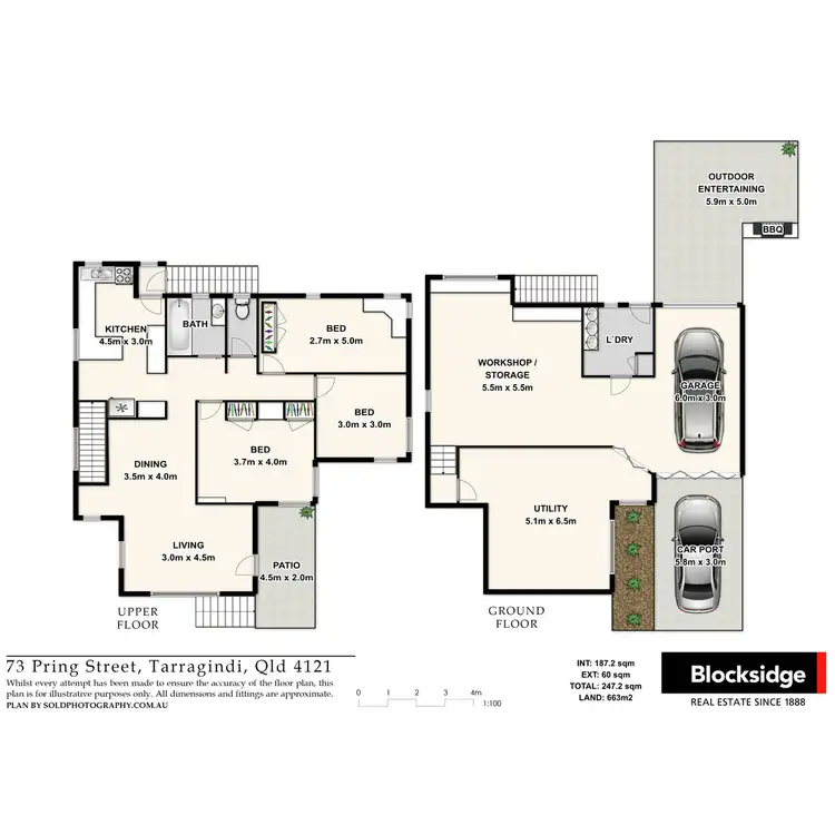 Floorplan of Homely house listing, 73 Pring Street, Tarragindi QLD 4121