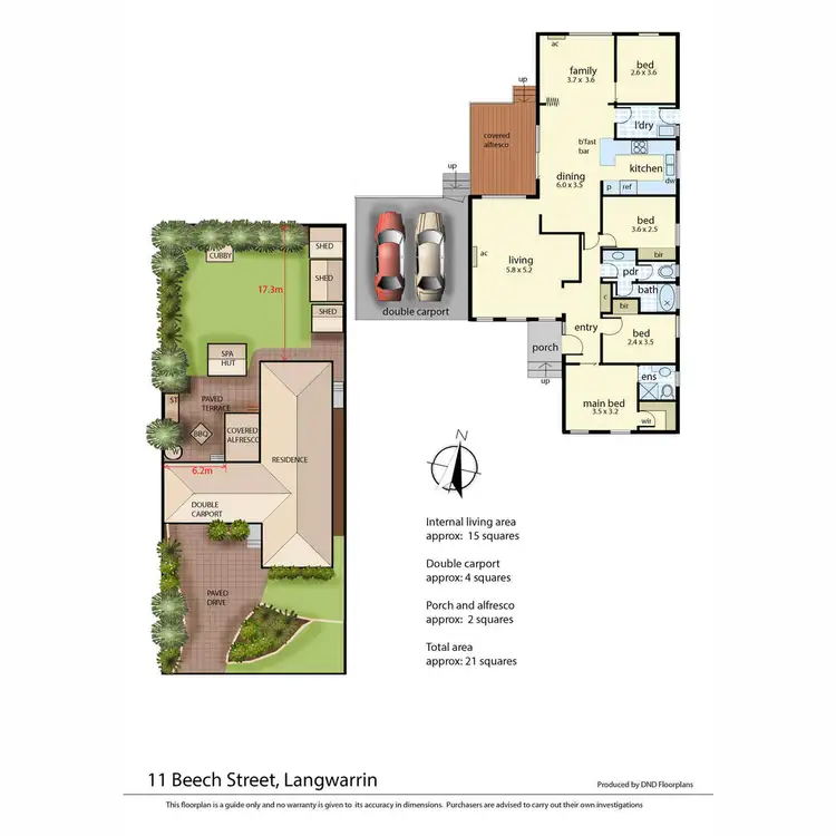 Floorplan of Homely house listing, 11 Beech Street, Langwarrin VIC 3910