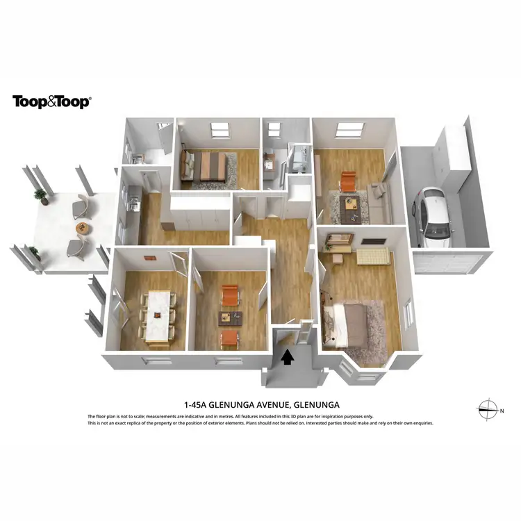 Floorplan of Homely unit listing, 1/45a Glenunga Avenue, Glenunga SA 5064