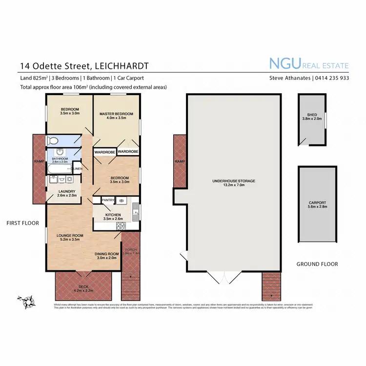 Floorplan of Homely house listing, 14 Odette Street, Leichhardt QLD 4305