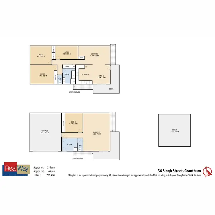 Floorplan of Homely house listing, 36 Singh Street, Grantham QLD 4347