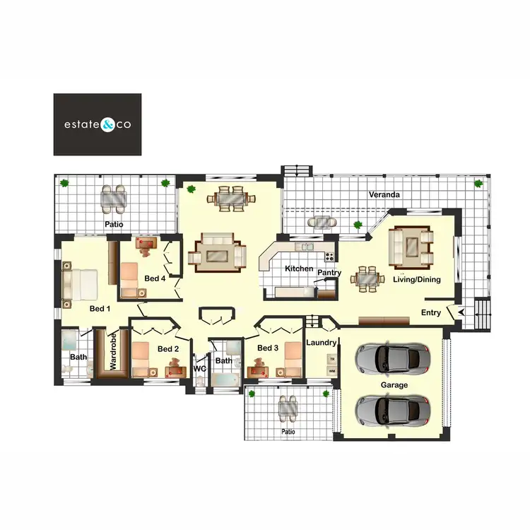 Floorplan of Homely house listing, 1 Tea Tree Crescent, Sinnamon Park QLD 4073