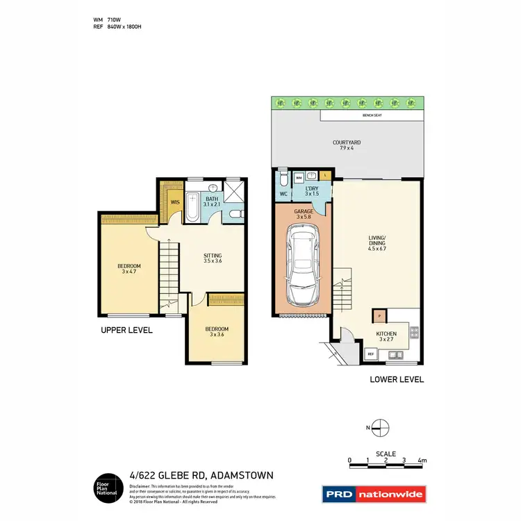Floorplan of Homely townhouse listing, 4/622 Glebe Road, Adamstown NSW 2289