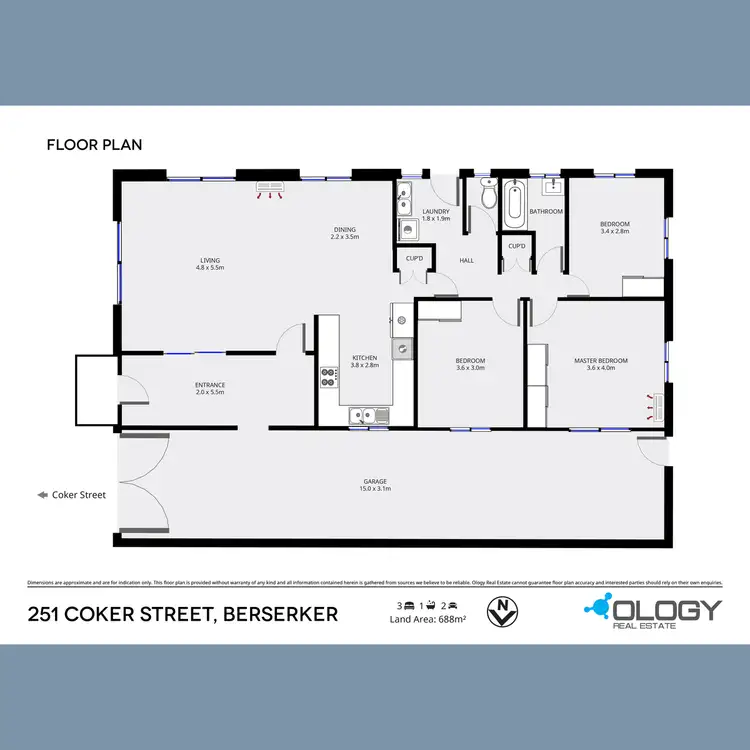 Floorplan of Homely house listing, 251 Coker Street, Berserker QLD 4701