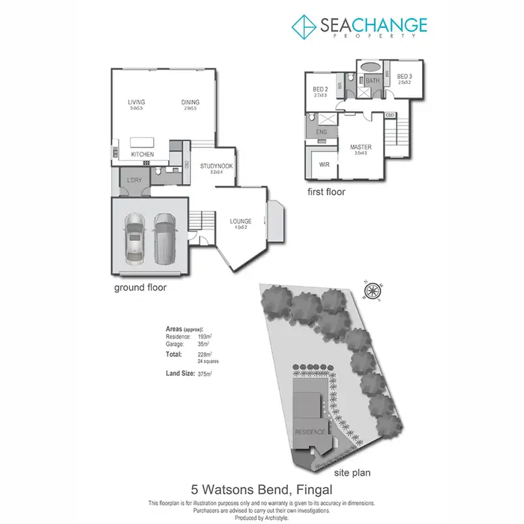 Floorplan of Homely house listing, 5 Watson's Bend, Fingal VIC 3939