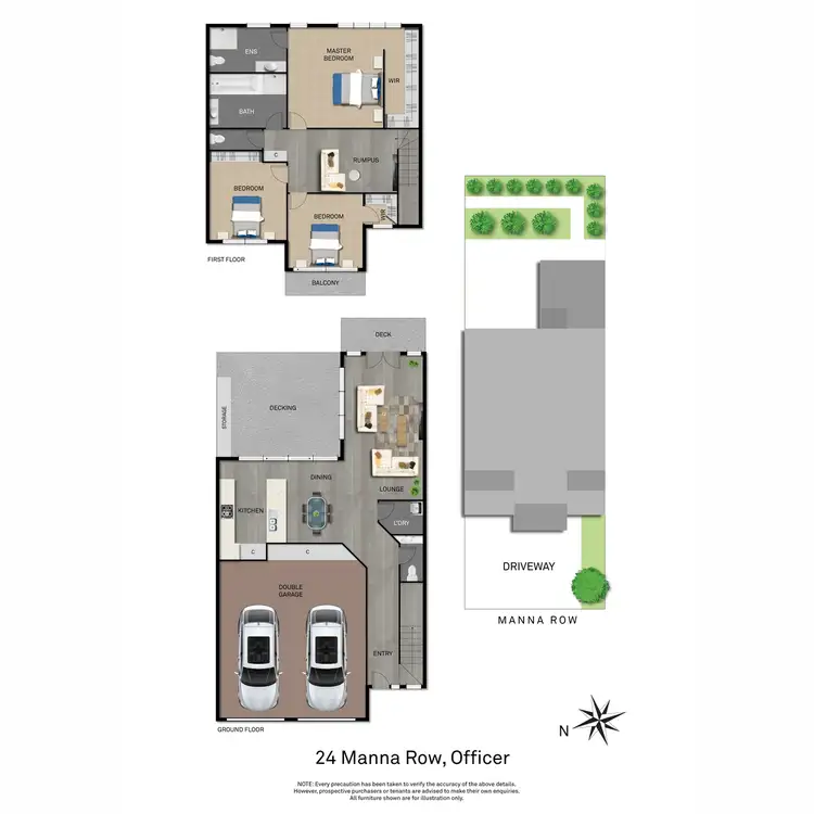Floorplan of Homely house listing, 24 Manna Row, Officer VIC 3809