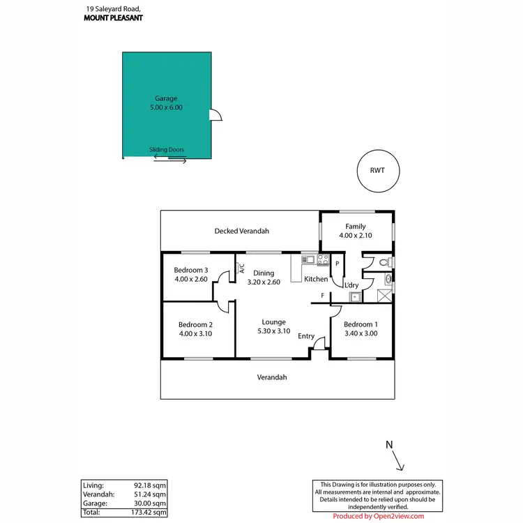 Floorplan of Homely house listing, 19 Saleyard Road, Mount Pleasant SA 5235