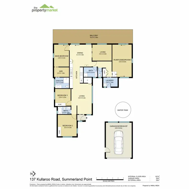 Floorplan of Homely house listing, 137 Kullaroo Road, Summerland Point NSW 2259
