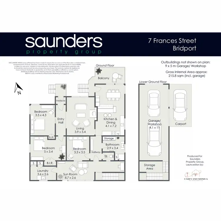 Floorplan of Homely house listing, 7 Frances Street, Bridport TAS 7262