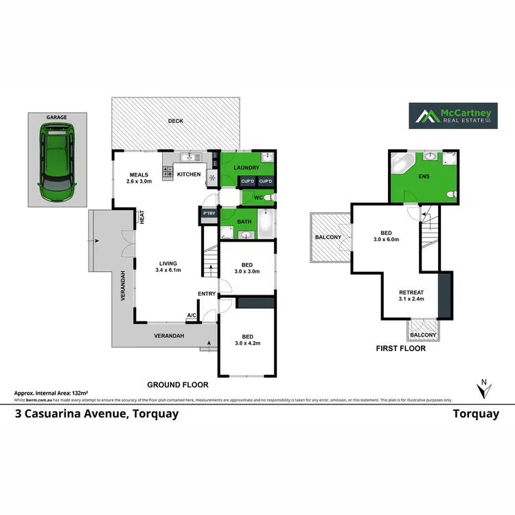 Floorplan of Homely house listing, 3 Casuarina Avenue, Torquay VIC 3228