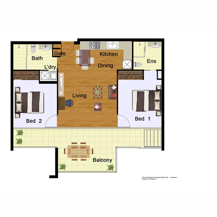 Floorplan of Homely apartment listing, 54/8 Starling Street, Buderim QLD 4556