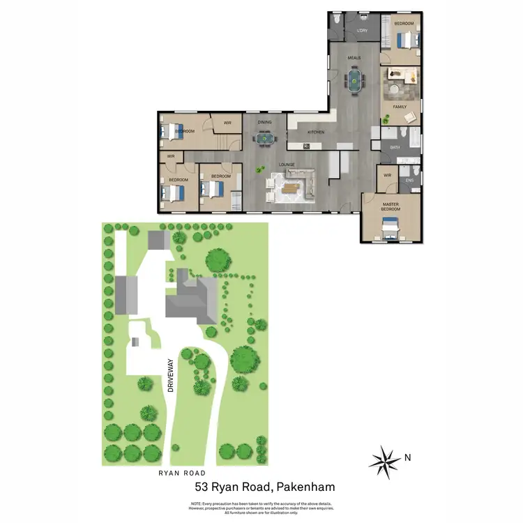 Floorplan of Homely house listing, 53 Ryan Road, Pakenham VIC 3810