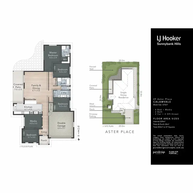 Floorplan of Homely house listing, 49 Aster Place, Calamvale QLD 4116