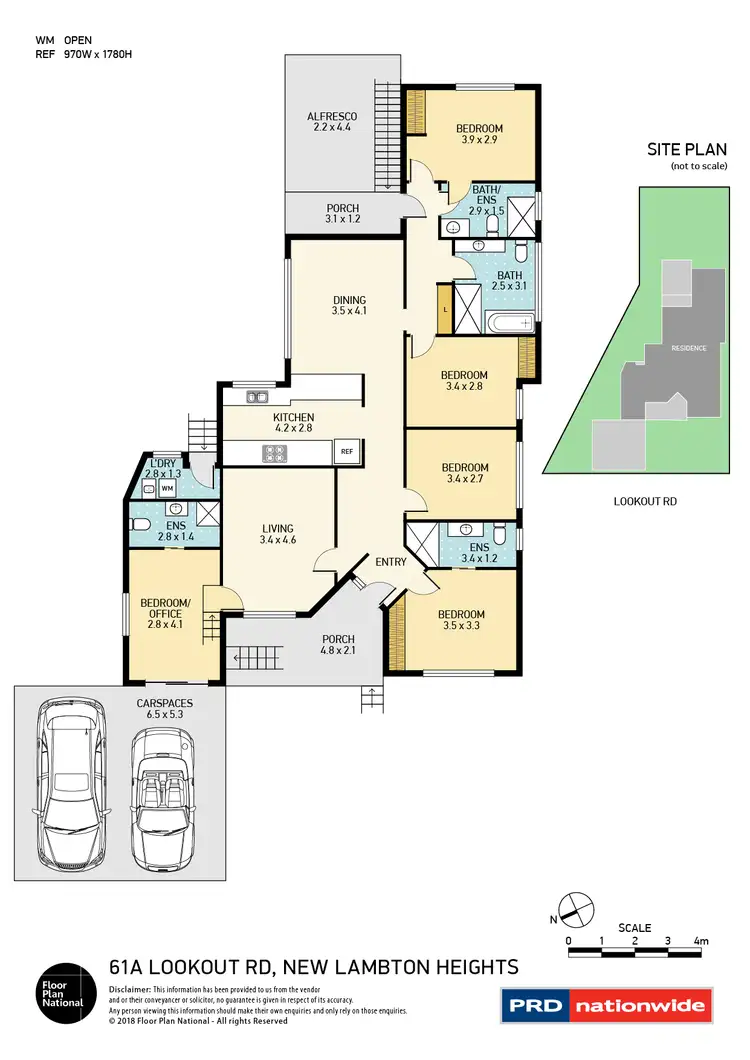Floorplan of Homely house listing, 61A Lookout Road, New Lambton Heights NSW 2305