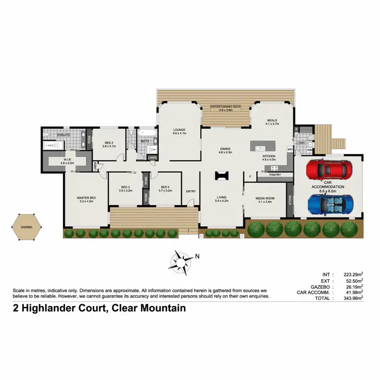 Floorplan of Homely house listing, 2 Highlander Court, Clear Mountain QLD 4500