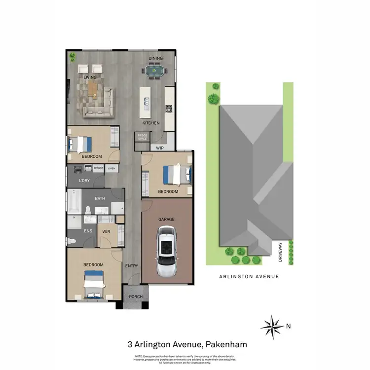 Floorplan of Homely house listing, 3 Arlington Avenue, Pakenham VIC 3810