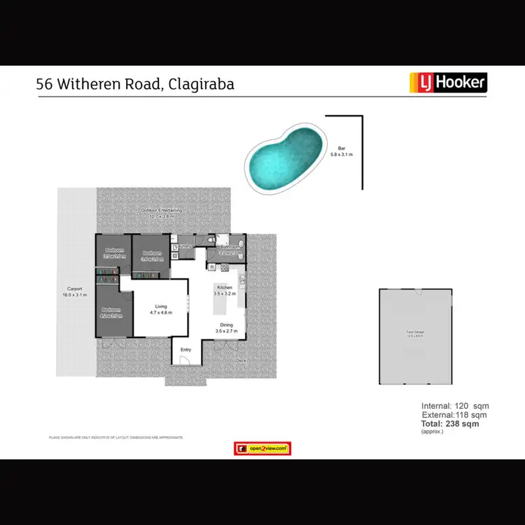 Floorplan of Homely house listing, 56 Witheren Road, Clagiraba QLD 4211
