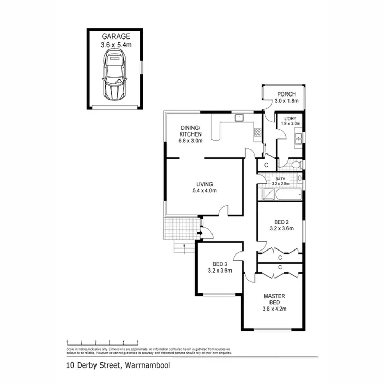 Floorplan of Homely house listing, 10 Derby Street, Warrnambool VIC 3280