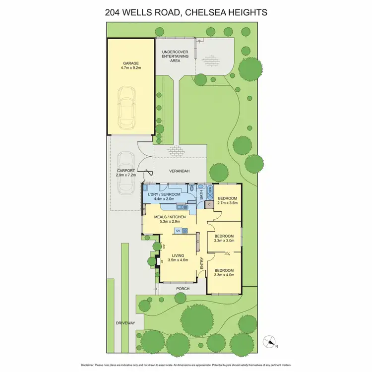 Floorplan of Homely house listing, 204 Wells Road, Chelsea Heights VIC 3196