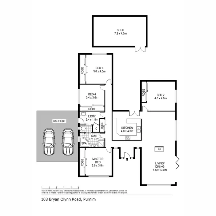 Floorplan of Homely house listing, 108 Bryan O'Lynn Road, Purnim VIC 3278