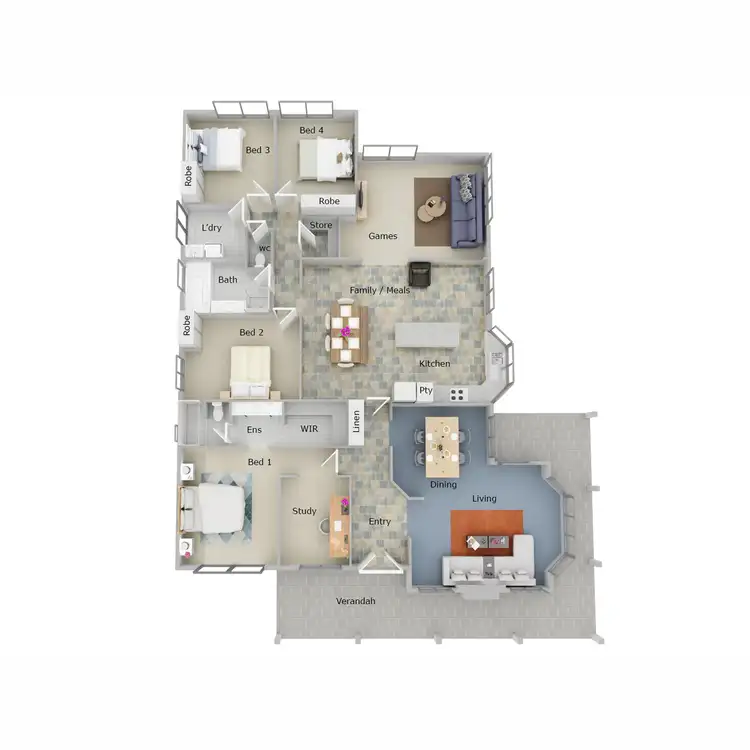 Floorplan of Homely house listing, 11 Mann Place, Roleystone WA 6111