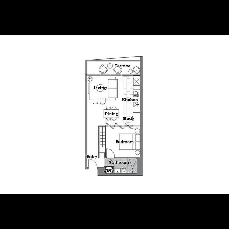 Floorplan of Homely apartment listing, 1004/1 Clara Street, South Yarra VIC 3141
