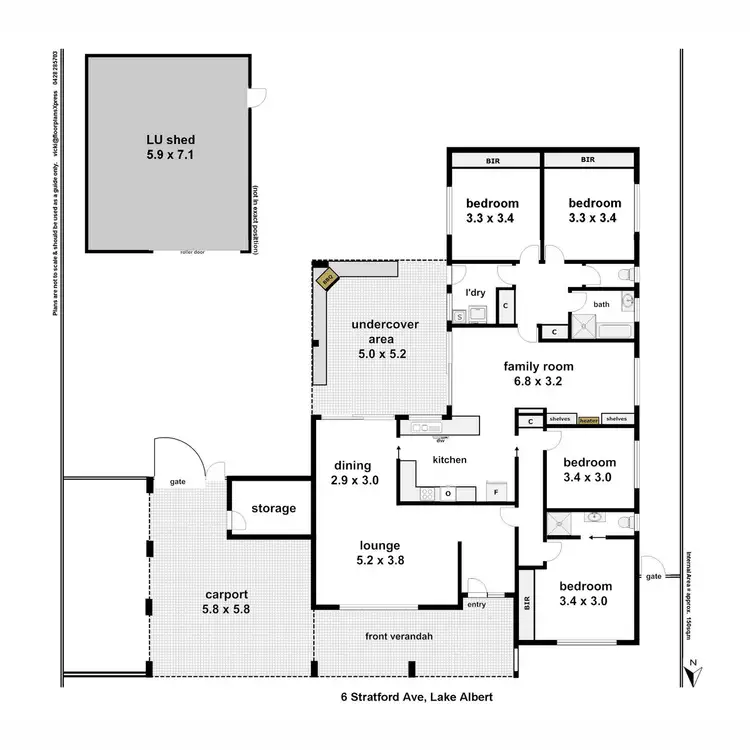 Floorplan of Homely house listing, 6 Stratford Avenue, Lake Albert NSW 2650