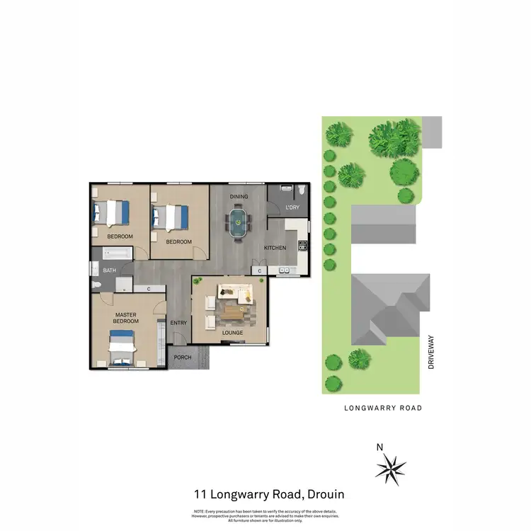 Floorplan of Homely house listing, 11 Longwarry Road, Drouin VIC 3818