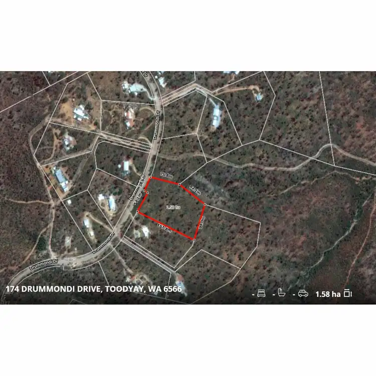 Floorplan of Homely land listing, 174 Drummondi Drive, Toodyay WA 6566