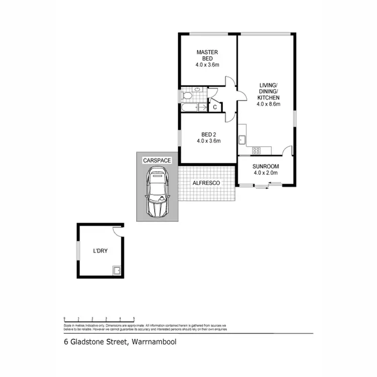 Floorplan of Homely house listing, 6 Gladstone Street, Warrnambool VIC 3280