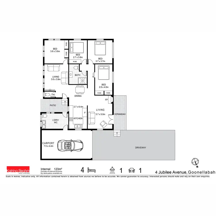 Floorplan of Homely house listing, 4 Jubilee Avenue, Goonellabah NSW 2480