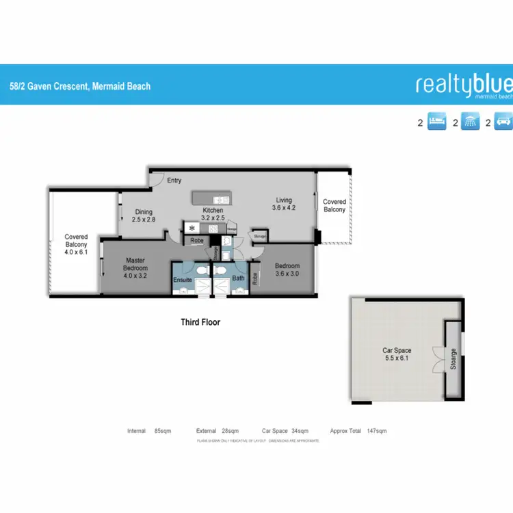 Floorplan of Homely unit listing, 58/2 Gaven Crescent, Mermaid Beach QLD 4218