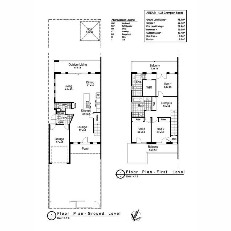 Floorplan of Homely villa listing, 1/33 Crampton Street, Wagga Wagga NSW 2650
