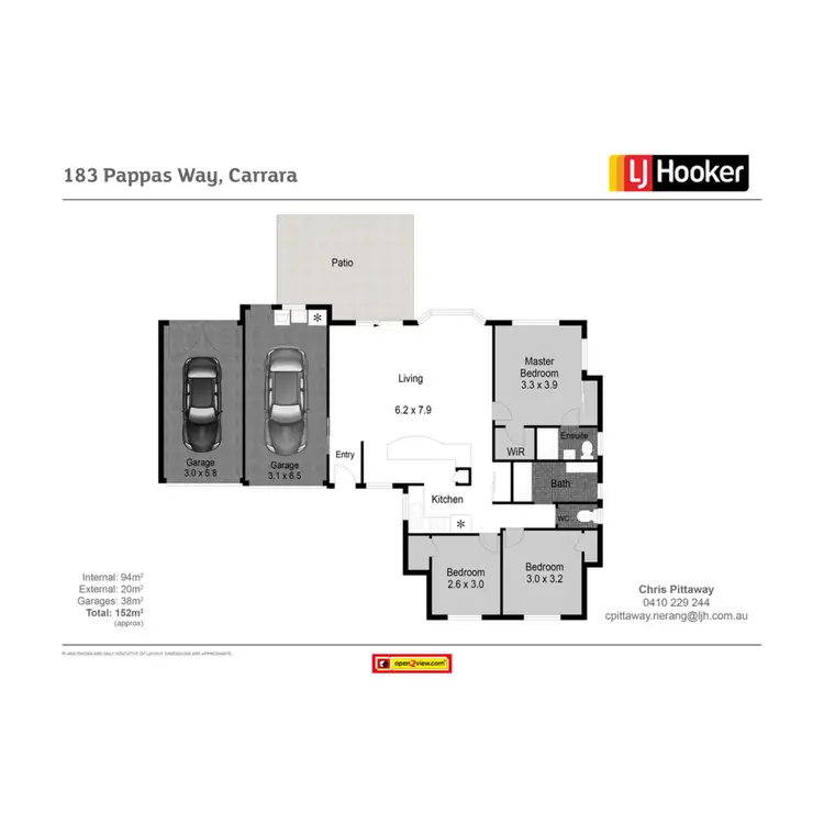 Floorplan of Homely house listing, 183 Pappas Way, Carrara QLD 4211