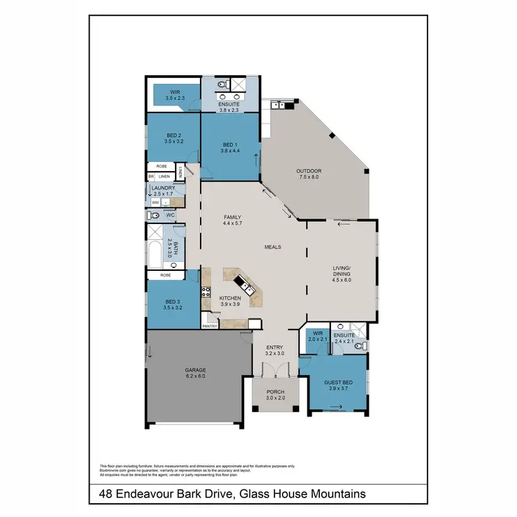 Floorplan of Homely house listing, 48 Endeavour Bark Drive, Glass House Mountains QLD 4518