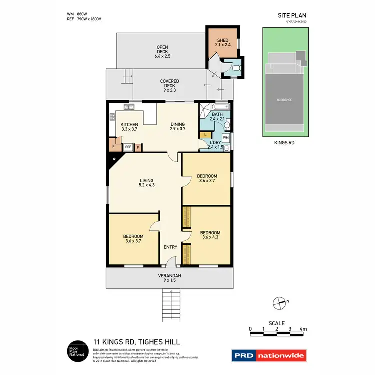 Floorplan of Homely house listing, 11 Kings Road, Tighes Hill NSW 2297