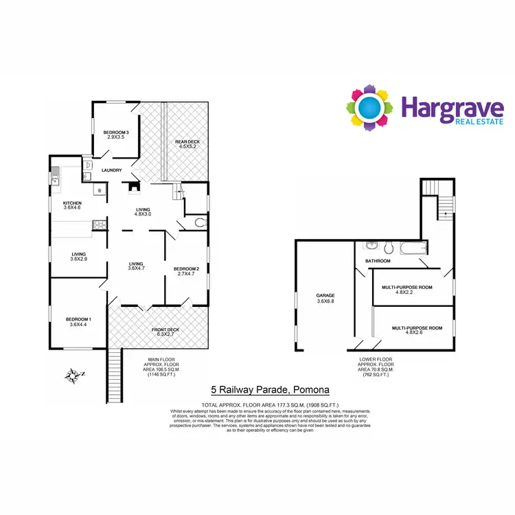Floorplan of Homely house listing, 5 Railway Parade, Pomona QLD 4568